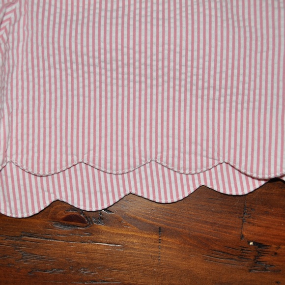 New ANN TAYLOR Seersucker Scalloped Shorts NWT E3 - Picture 5 of 8